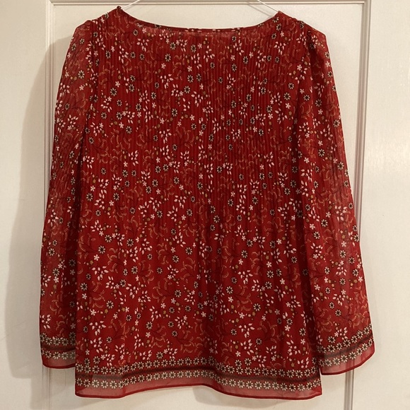 Pretty floral Max Studio loose top, size small - Picture 3 of 8